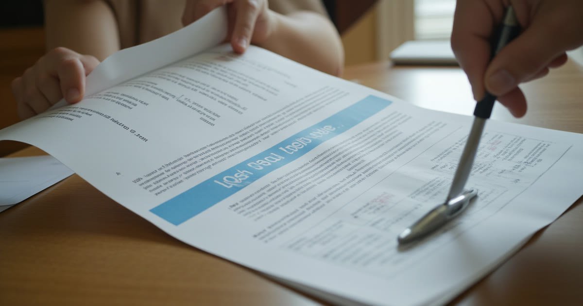 Photo representing loan documents and a calculator